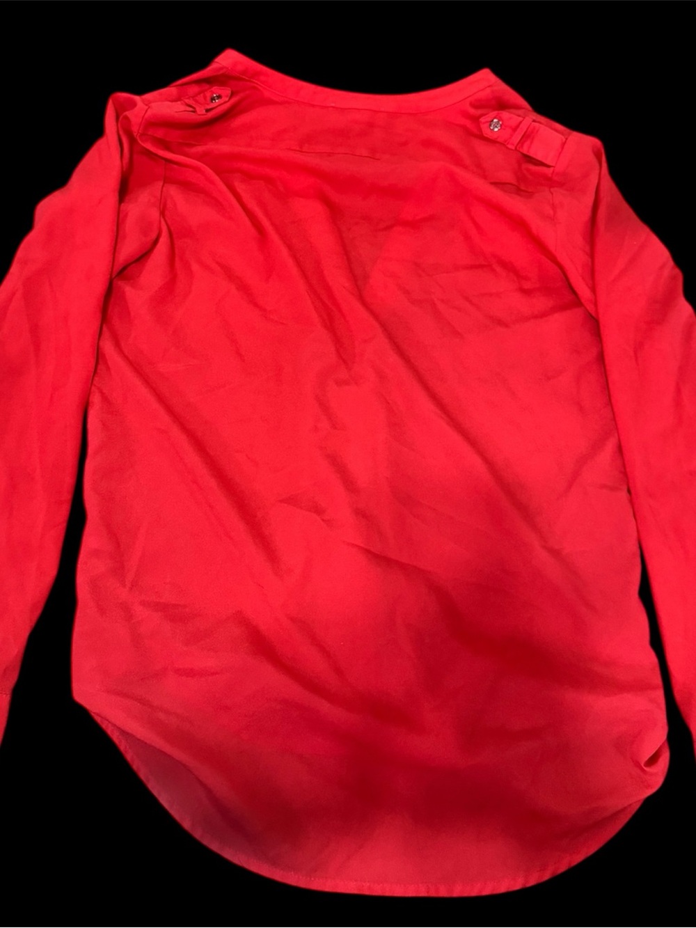 Calvin Klein Bright Red/pinkish Top with Clean Neckline - Picture 2 of 3